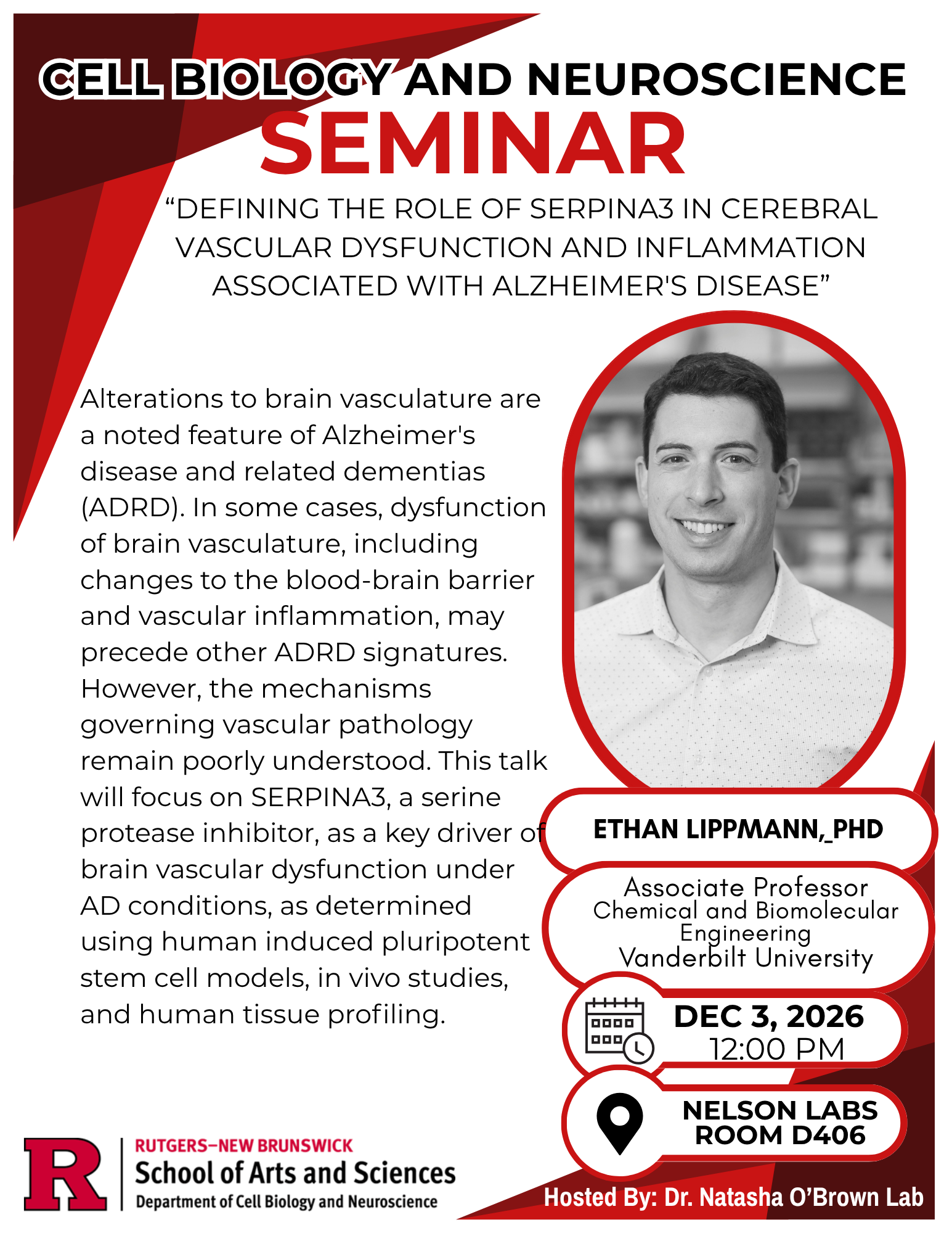 Ethan Lippmann, PhD flyer